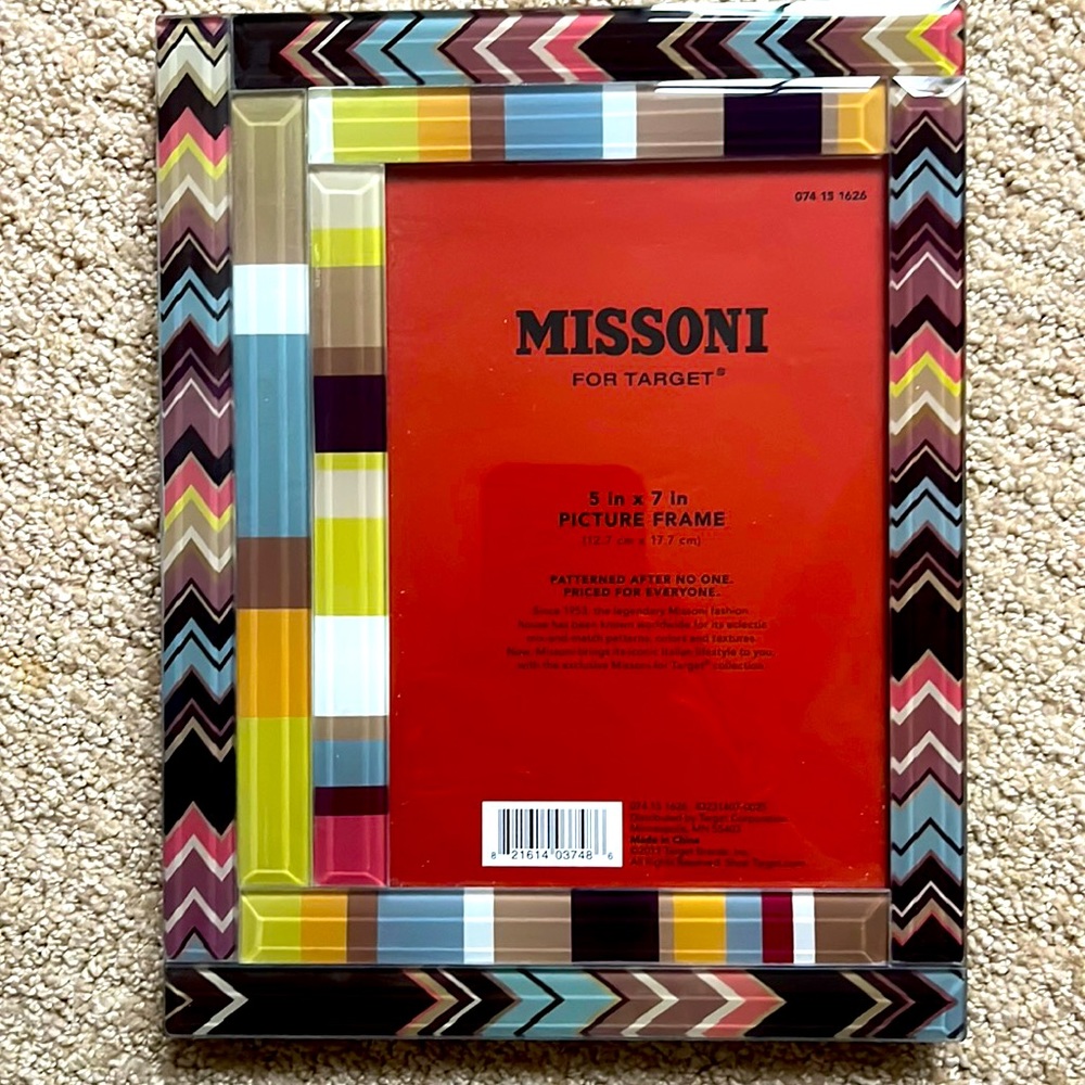 Missoni for Target 5 by 7 picture frame NWT